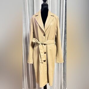 Elegant Tahari Faux Leather Jacket/Coat